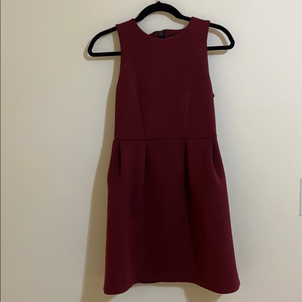 TopShop Burgundy Dress